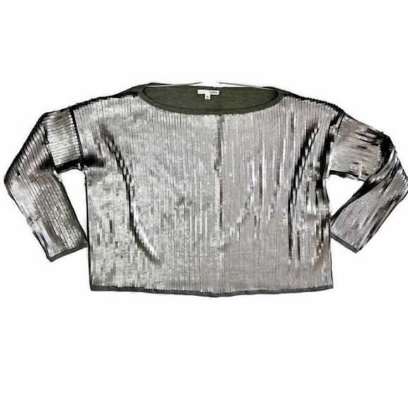 Prins Metallic Sequin Off The Shoulder Top - Picture 3 of 5